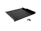 ROLINE 19-inch plank 1 U 400 mm diep, 15 kg draagvermogen zwart