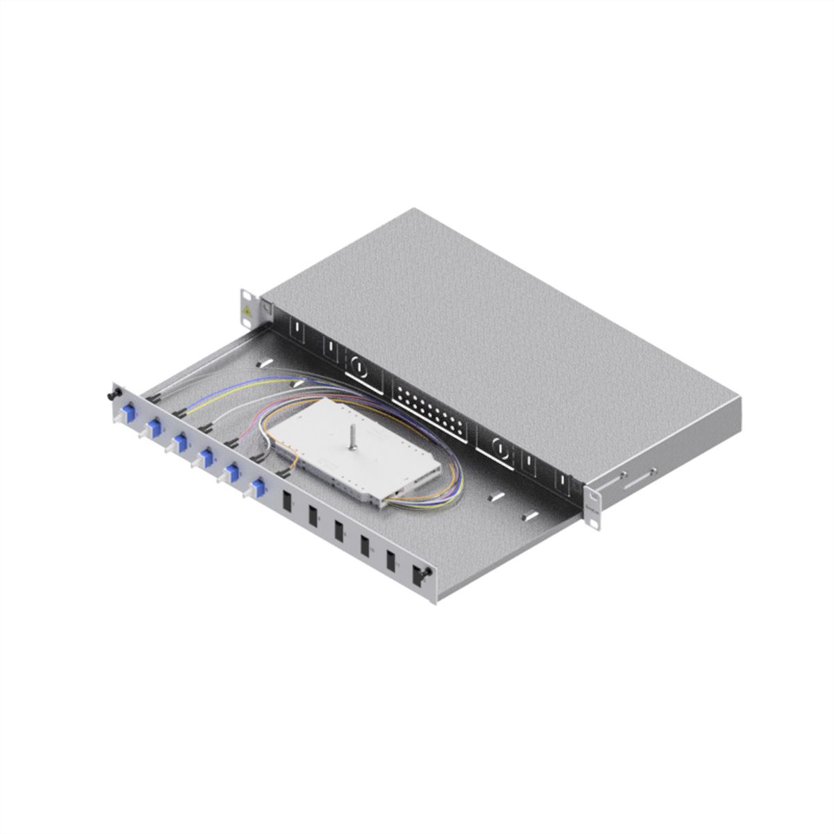 FO Splice Housing, Grade C 19" 1U, 12 Ports, 6x LC-Duplex, OS2