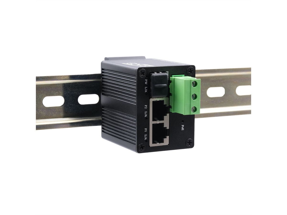 EXSYS EX-62010PoE-SFP Micro 2+1-Port PoE+Industrial Gigabit Switch