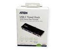 ATEN UH3238 USB-C Travel Dock with Power Pass-Through