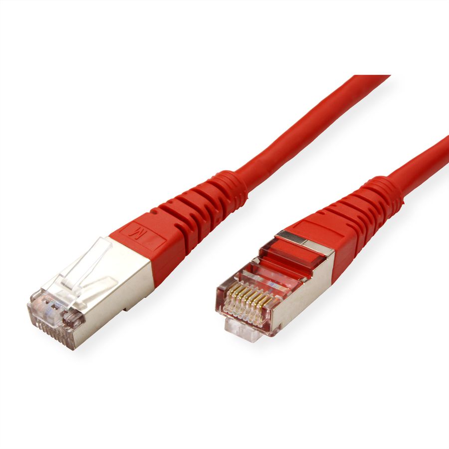 ROLINE patchkabel Cat.5e (Klasse D) SF/UTP, rood, 1 m