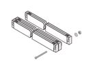 SCHROFF Mounting Bracket With Insulating Block for Busbar 1, 2 Poles