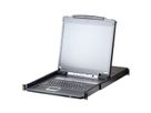 ATEN CL5708iN LCD KVM Switch Over IP, USB-PS/2,VGA , 8-Ports, DE-Layout