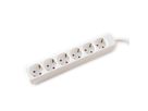 VALUE Power Strip, 6-way, white, 1.5 m