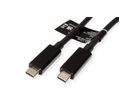 ROLINE USB4 Gen 3 Kabel, Emark, C-C, M/M, 40Gbit/s, 100W , zwart, 0,8 m