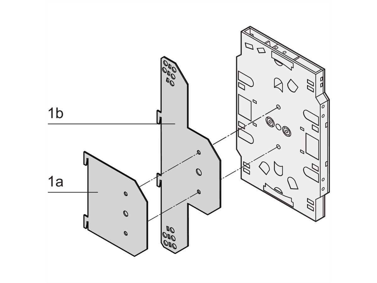 SCHROFF Insertion Plate for Splicing Cassettes, Without Cable Ducting