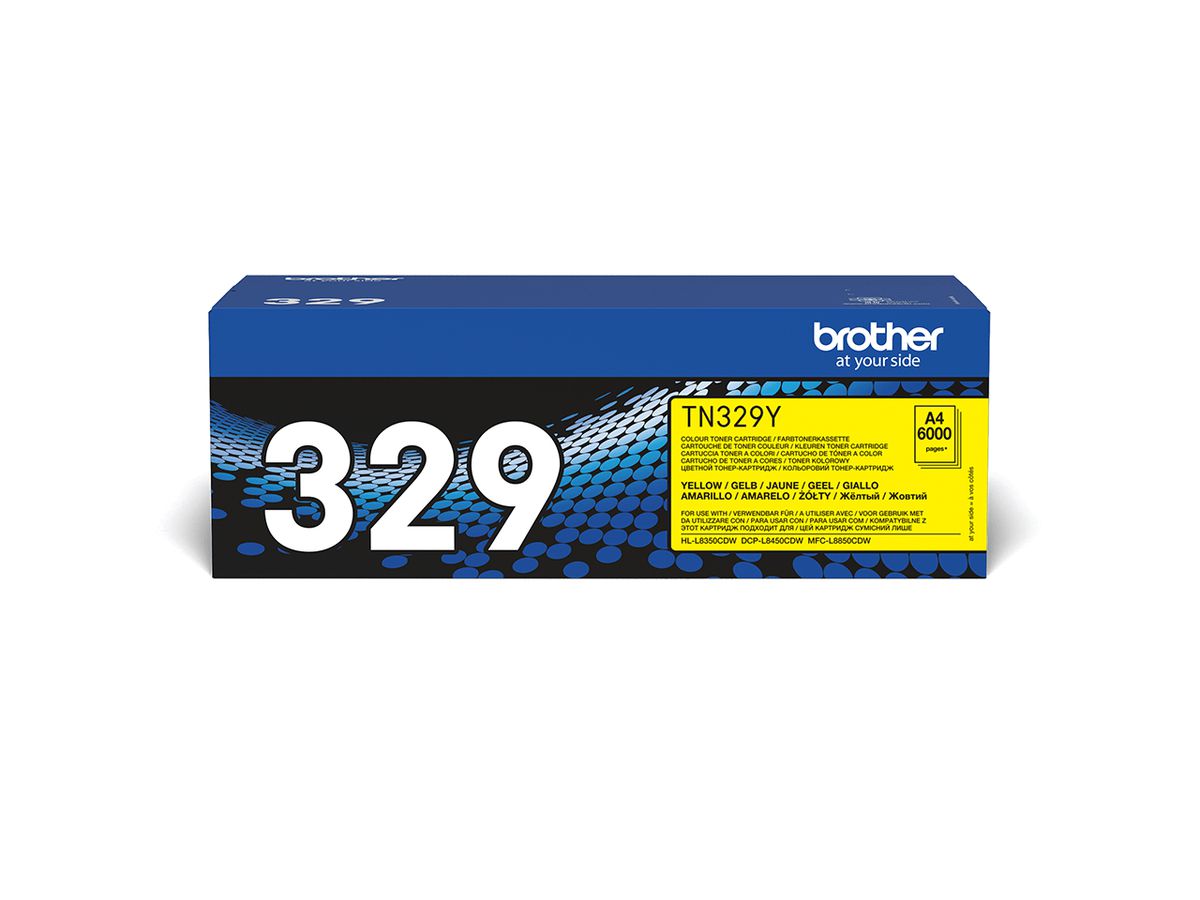 Brother TN-329Y tonercartridge 1 stuk(s) Origineel Geel