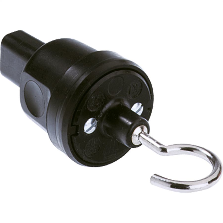 BACHMANN end piece for Illu cable, with black suspension hook