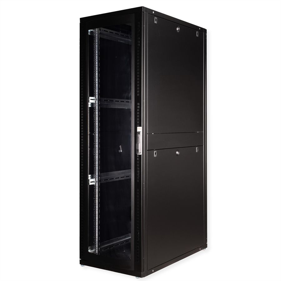 ROLINE 19-inch server rack Pro 42 U, 600x1000 WxD black Perspex