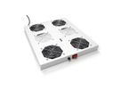 ROLINE 19-inch roof-mounted fan unit 4 fans, Thermostat grey