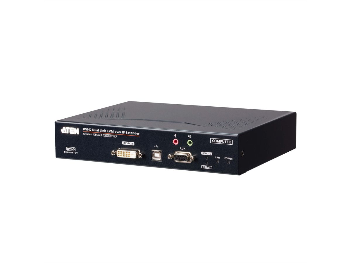 ATEN KE6920T 2K DVI-D Dual Link KVM Over IP zender met SFP