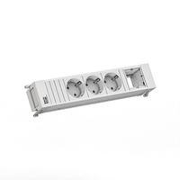 BACHMANN POWER FRAME 3xCEE7/3 1xCM 0.2m GST18 RAL9010