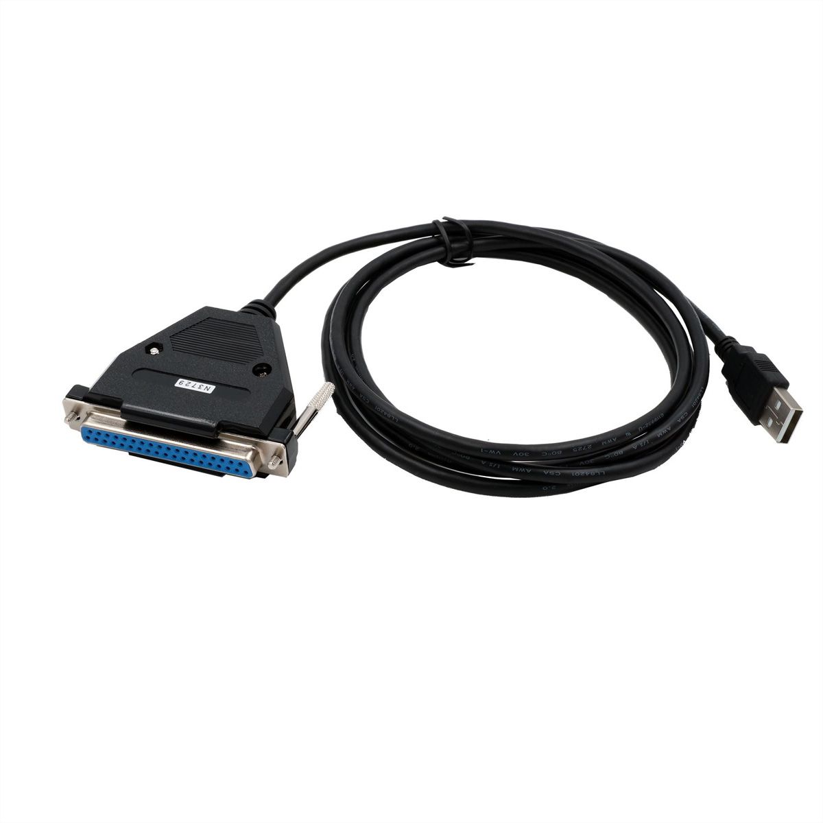 EXSYS EX-1324-37P USB 2.0 to 4S x RS-232 ports, with 37 pin female (FTDI chip-set), black, 1.8 m