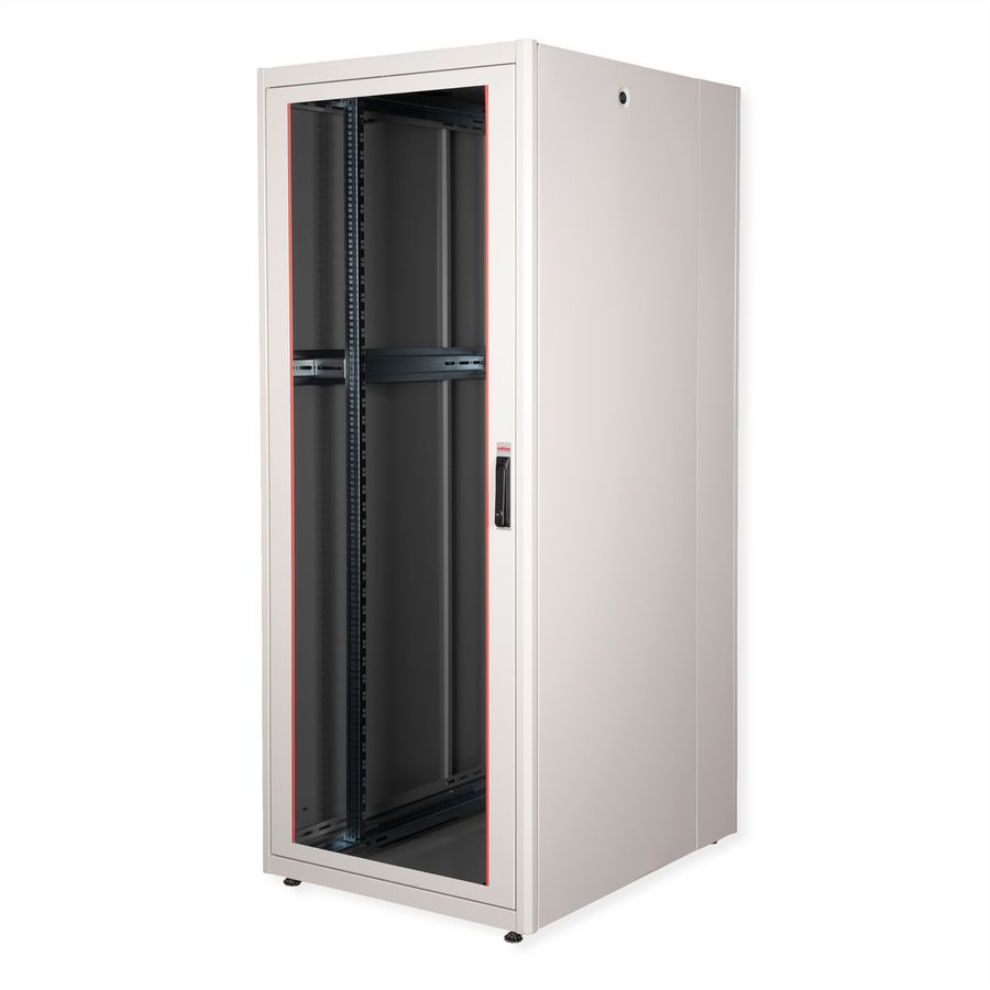 ROLINE 19-inch Network Cabinet Basic 42 U, 800x1000 WxD glass door grey