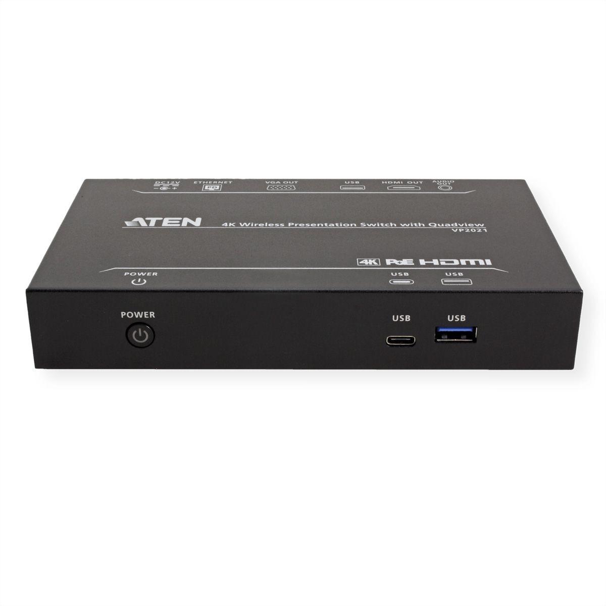ATEN VP2021 4K draadloze presentatie switch met quad-weergave