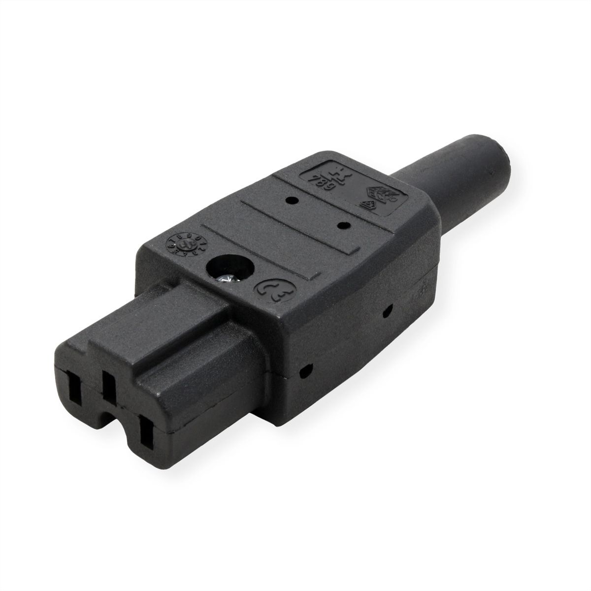 BACHMANN C15 connector voor warme apparaten Type 789 155°C, zwart