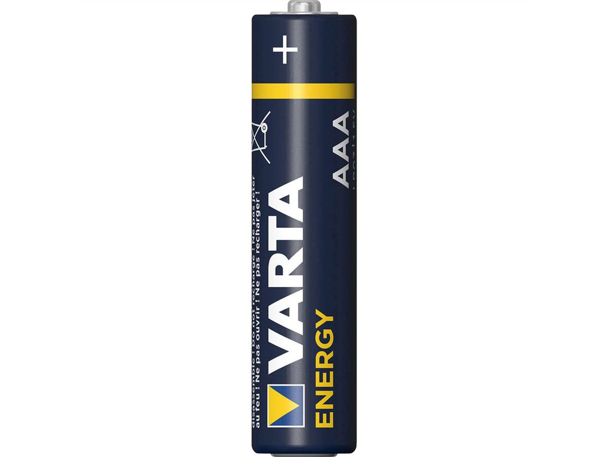 VARTA Batterie Micro AAA, AM-4, LR 03, 1,5V, 24er Pack