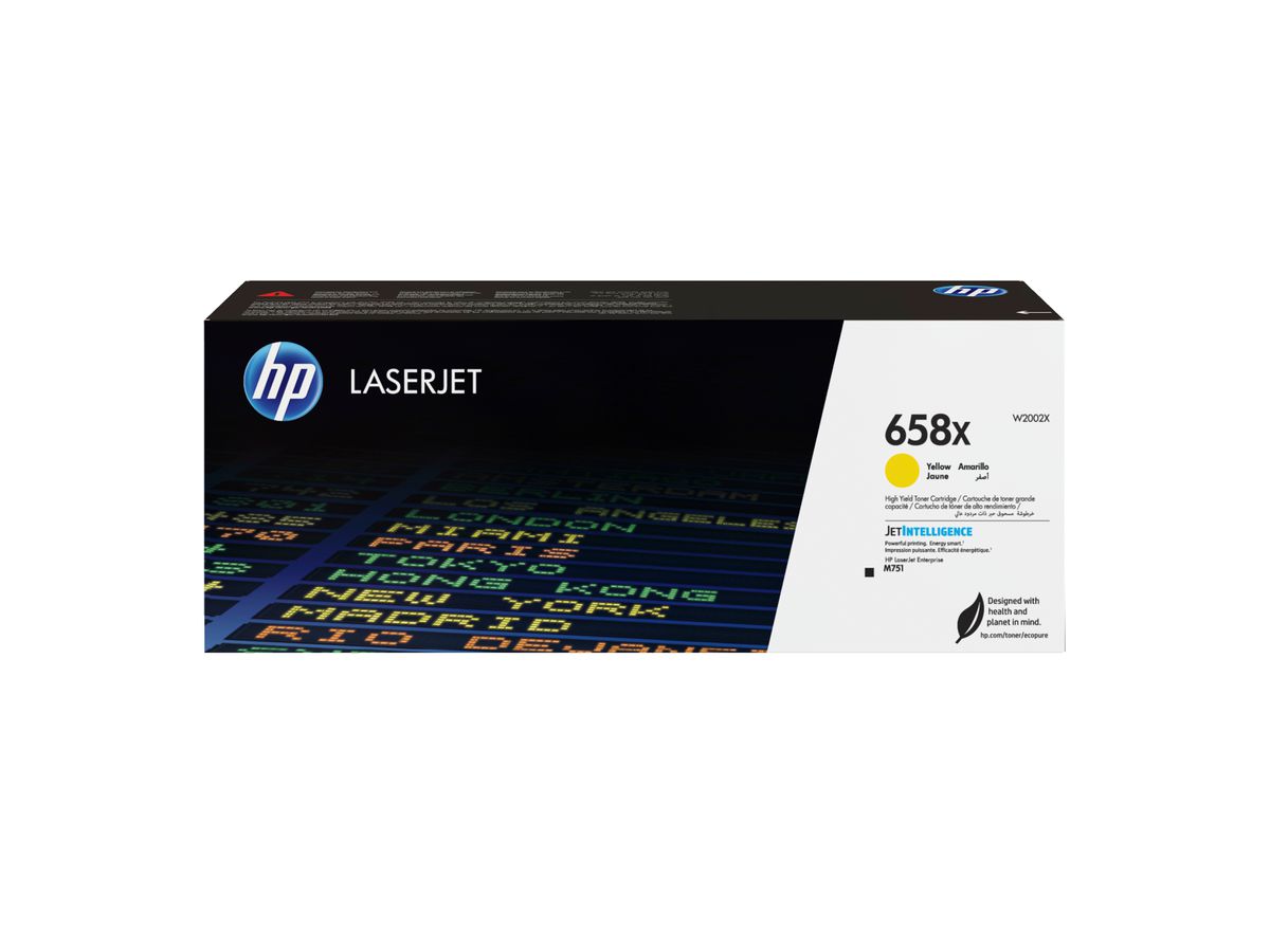 HP 658X originele high-capacity gele LaserJet tonercartridge