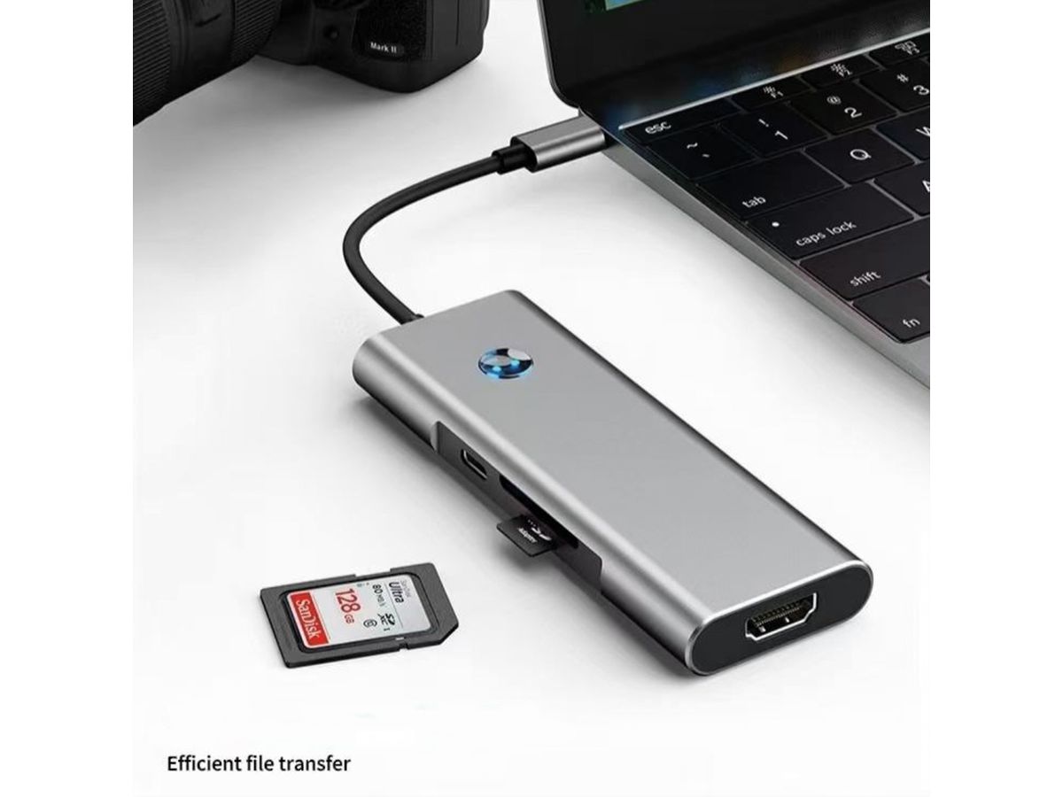VALUE Dockingstation Type C, 1x HDMI 4K60, 3x USB 3.2 Gen1 Type A, 1x SD/Micro SD (TF), 1x Type C PD (Power Delivery)