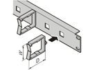 SCHROFF 19" frontpaneel met kunststof kabeldoorvoeren - FRTPL.1U M.KABELOESEN 38X25