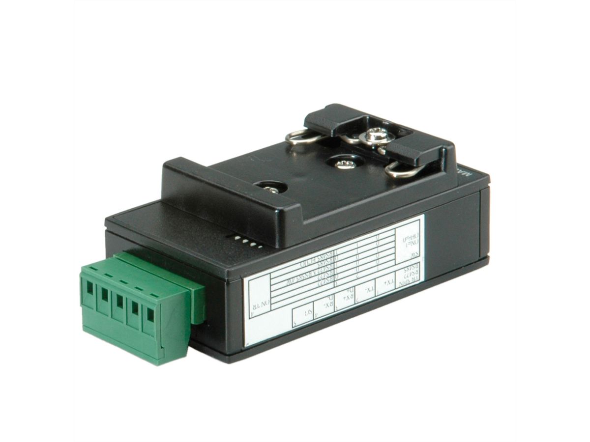 ROLINE USB 2.0 naar RS422/485 Adapter voor DIN Rail montage