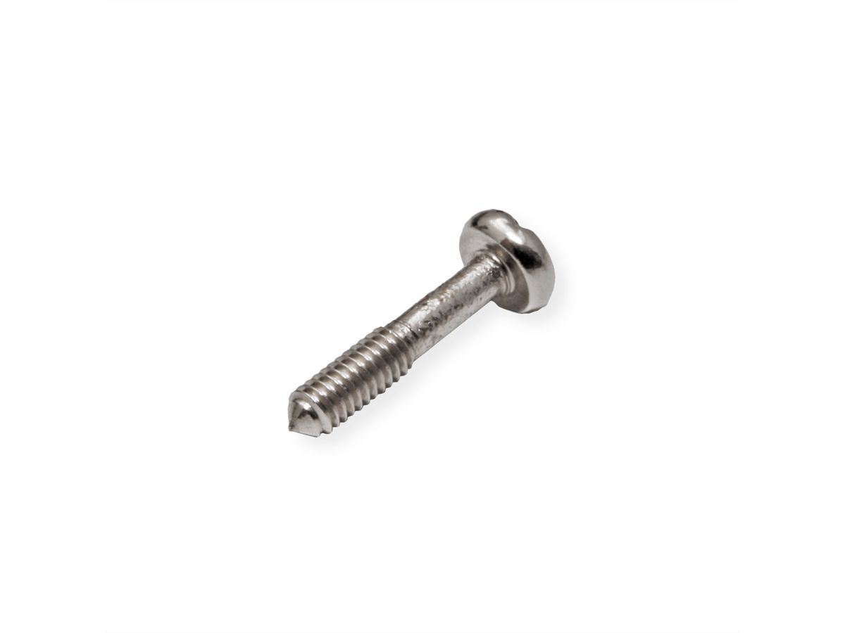 SCHROFF Kraagschroef, kruisgleuf/gleuf, M2,5 x 12,3 mm, staal, vernikkeld, 100 stuks