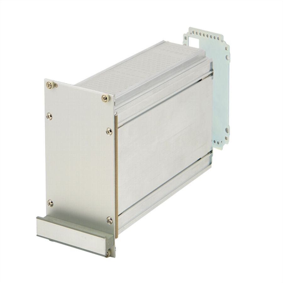 SCHROFF insteekmodule met frame PRO-set, afgeschermd, gladde afdekking, 1 connector, 3 HE, 12 HE, 167 mm