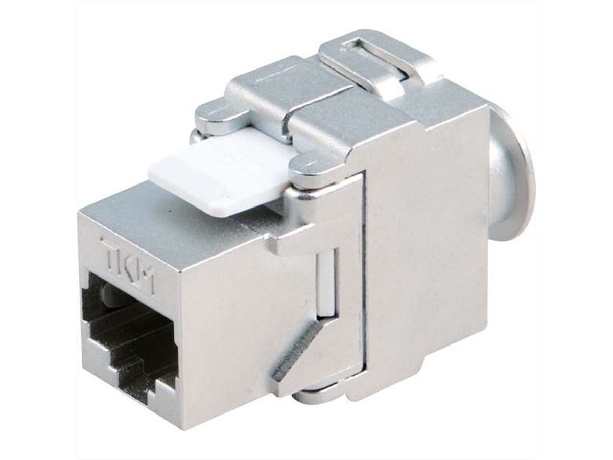 BACHMANN Keystone CAT6a STP koppeling RJ45/LSA aansluittechniek 10GB, metallic