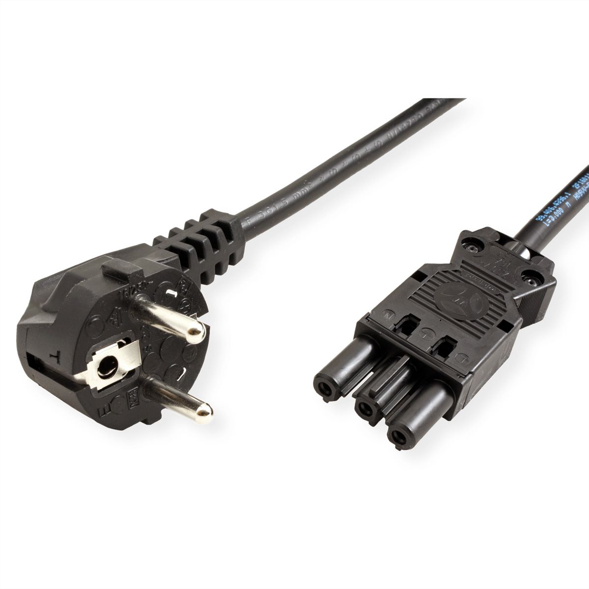 BACHMANN Device supply cable CEE7/7 GST18, black, 4 m