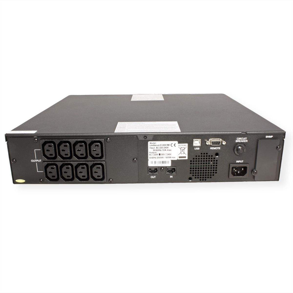 ROLINE LineSecure III 1000R - Line Interactive UPS, Rack Version