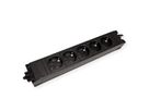 BACHMANN STEP BASE 5x earthing contact, black