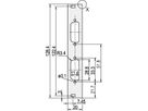 SCHROFF U-profile Front Panel, Shieldable, D-Sub Cutout, 3 U, 4 HP, 2 x 15 Pin, 2.5 mm, Al, Front Anodized, Rear Conductive