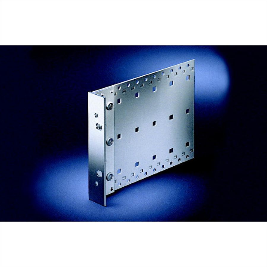 SCHROFF EuropacPRO zijwand voor textielafdichting, Type H, zwaar, handgreepgaten, 3 HE, 355 mm