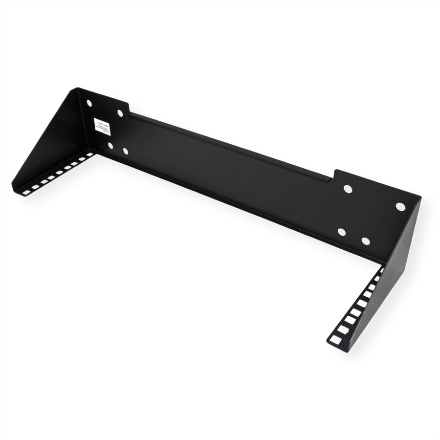 19" wand-/ondersteuningsbeugel, 3 HE, zwart