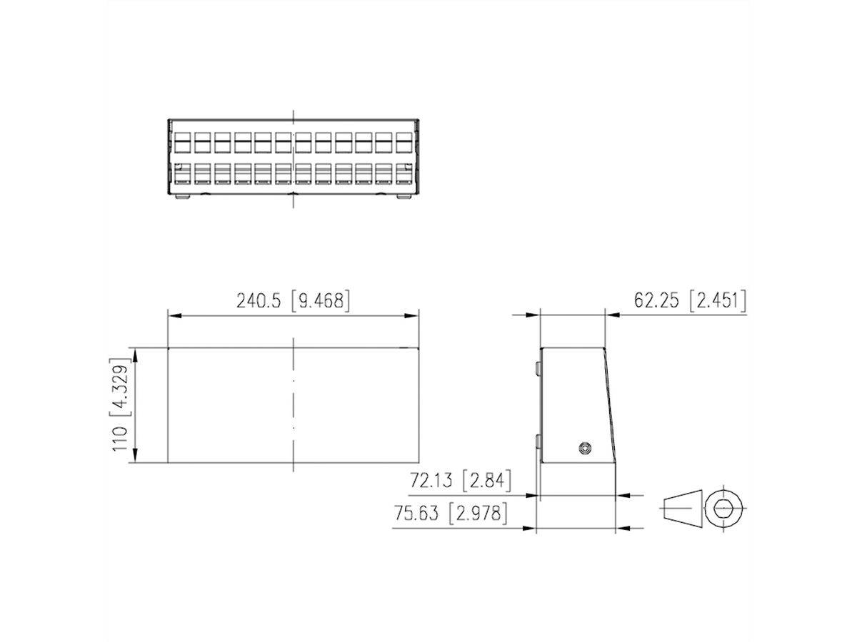 METZ CONNECT Keystone AP-behuizing 24 poort zuiver wit RAL9010