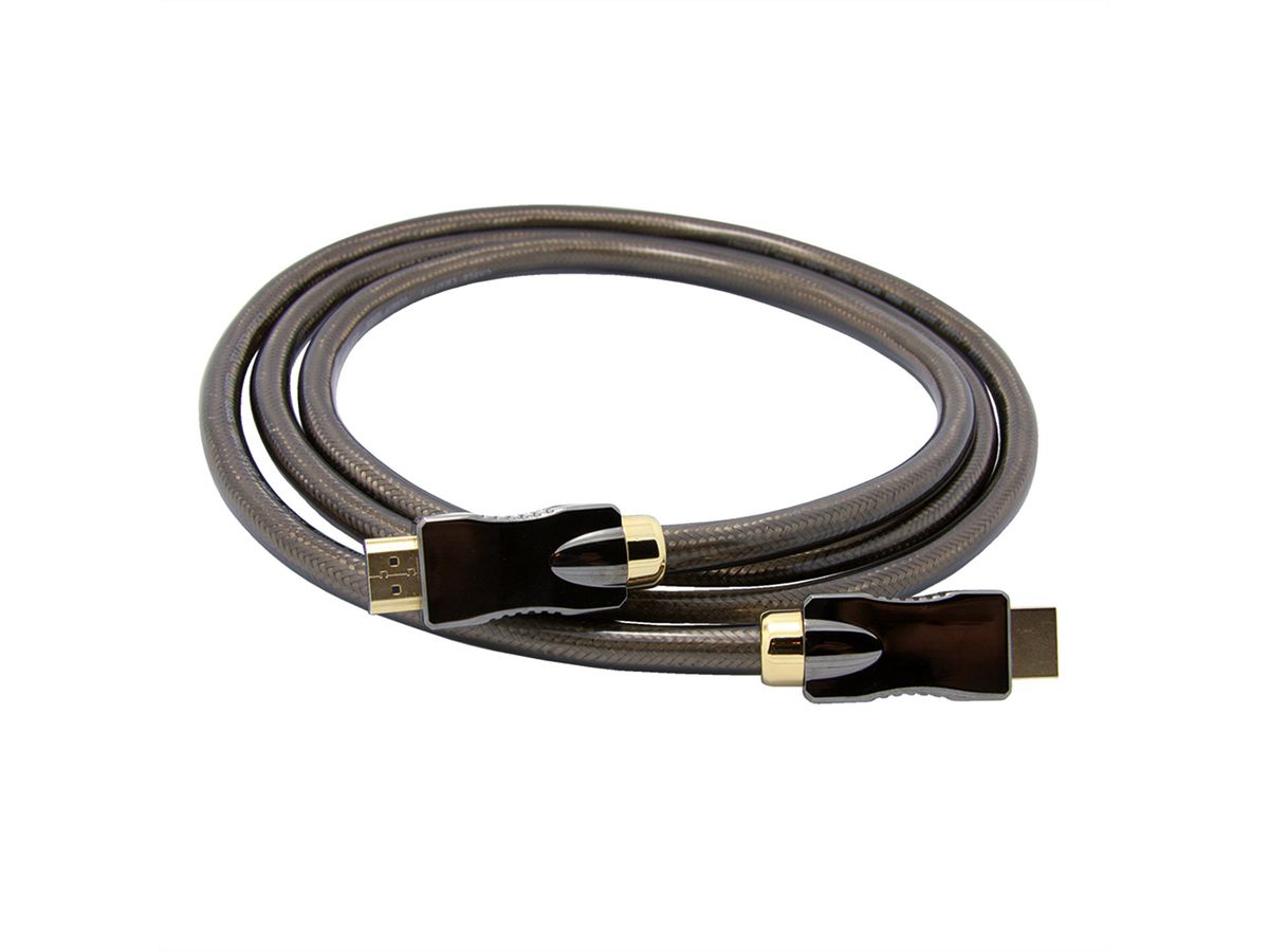 ROLINE HDMI Ultra HD Kabel met Ethernet, M/M, zwart, 5 m