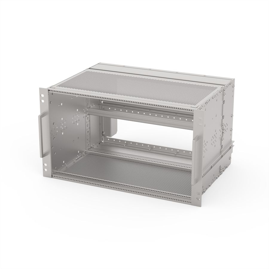 SCHROFF EuropacPRO 19" moduledrager voor rail, afgeschermd, SNCF, 6 HE, 84 PK, 320 mm