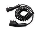 ROLINE Auto oplaadkabel Type2, 1-fase, 250 VAC (1P+N+E), 32 A, 7,4 kW, spiraalkabel, 5 m