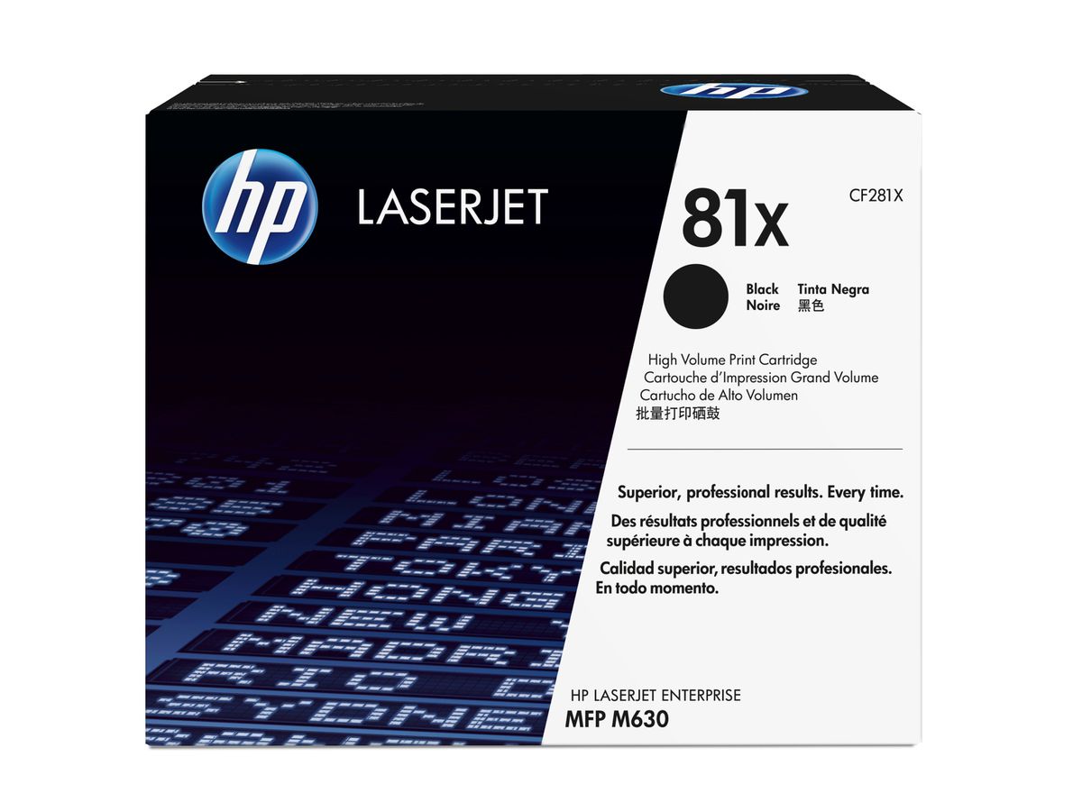 HP 81X originele high-capacity zwarte LaserJet tonercartridge