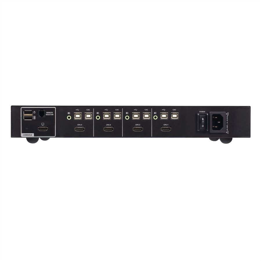 ATEN CS1184H4C 4-poorts 4K HDMI Secure KVM, met Card Reader voldoet aan PSD PP V4.0