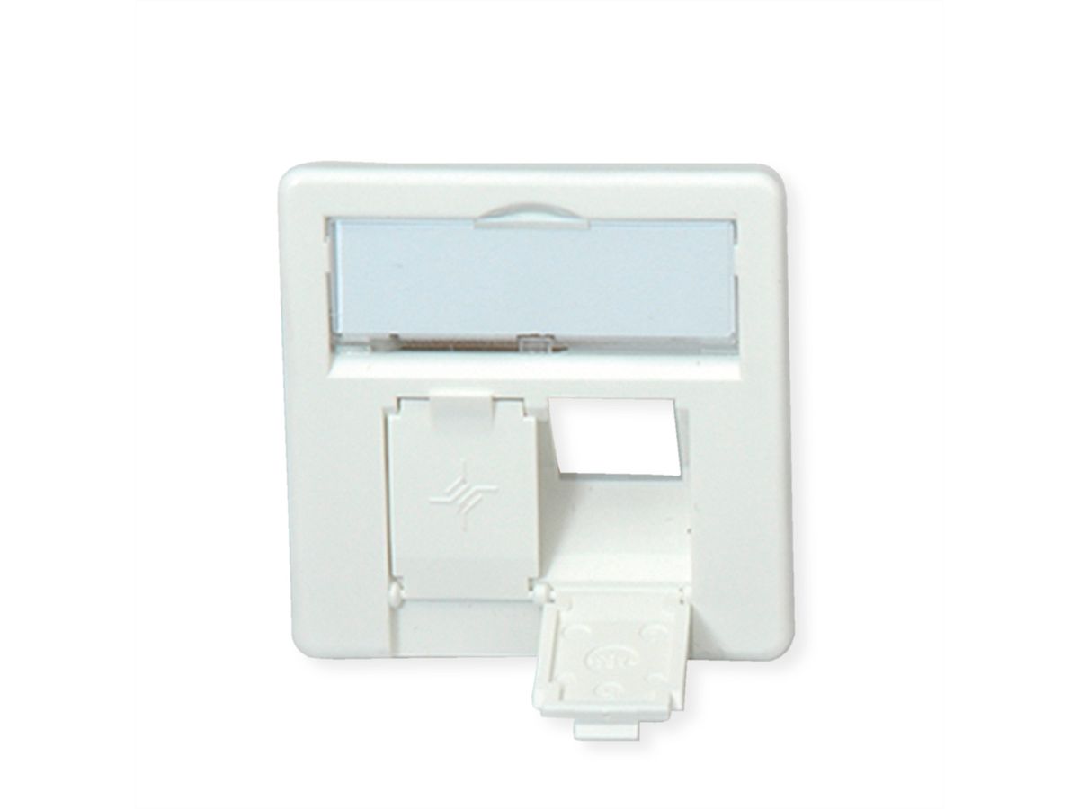 Faceplate for Telecommunications Outlets, alpine white