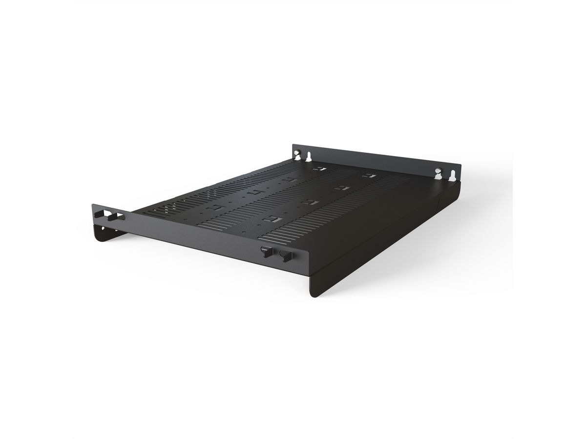 SCHROFF Varistar 19'' Legbord, stationair, 75 kg, RAL 7021, 600W 500D