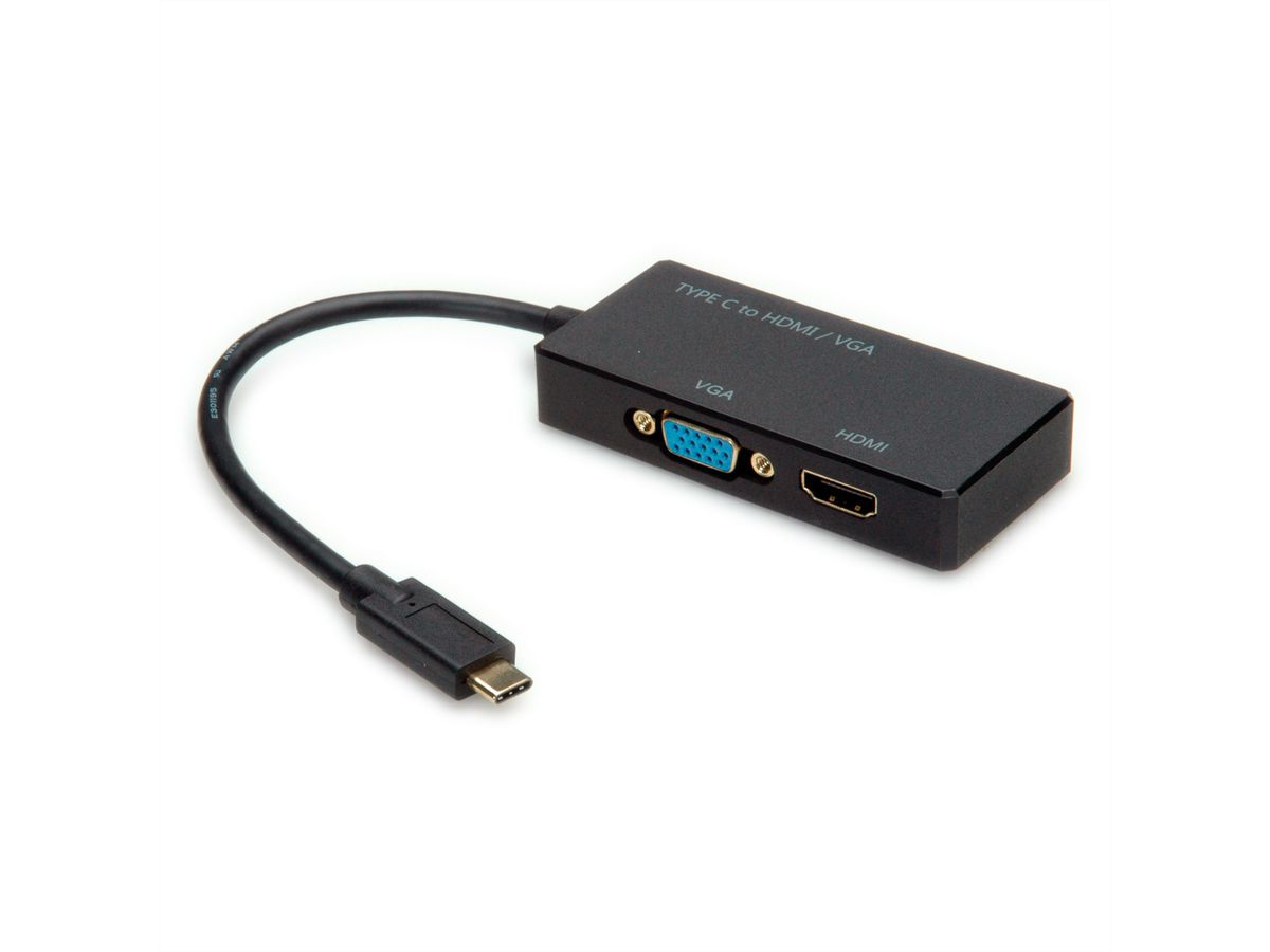 VALUE Beeldschermadapter USB Type C - VGA / HDMI