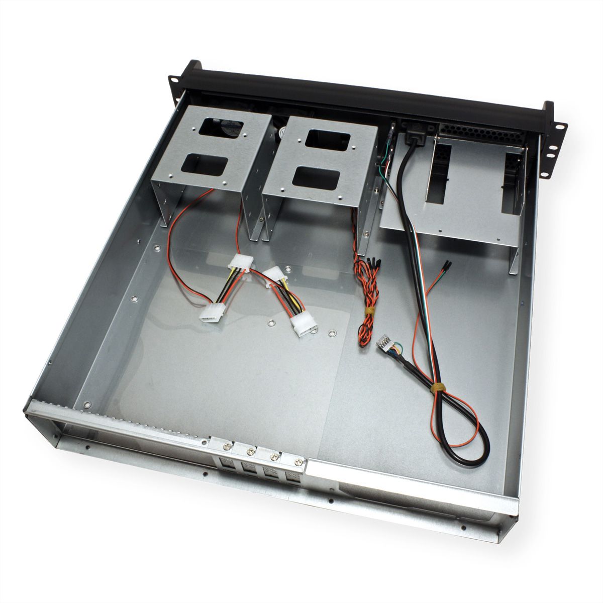 19" serverbehuizing, 2U, kort, IPC 2U 2098-SK, zwart