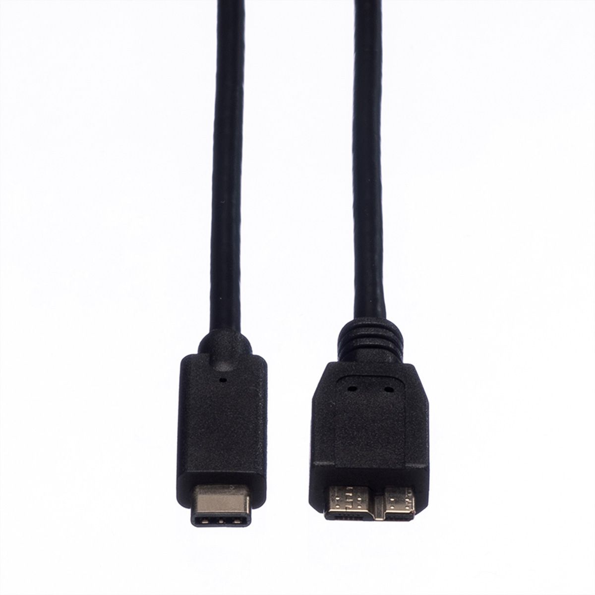 ROLINE USB 3.2 Gen 1 kabel, C - Micro B, M/M, zwart, 0,5 m