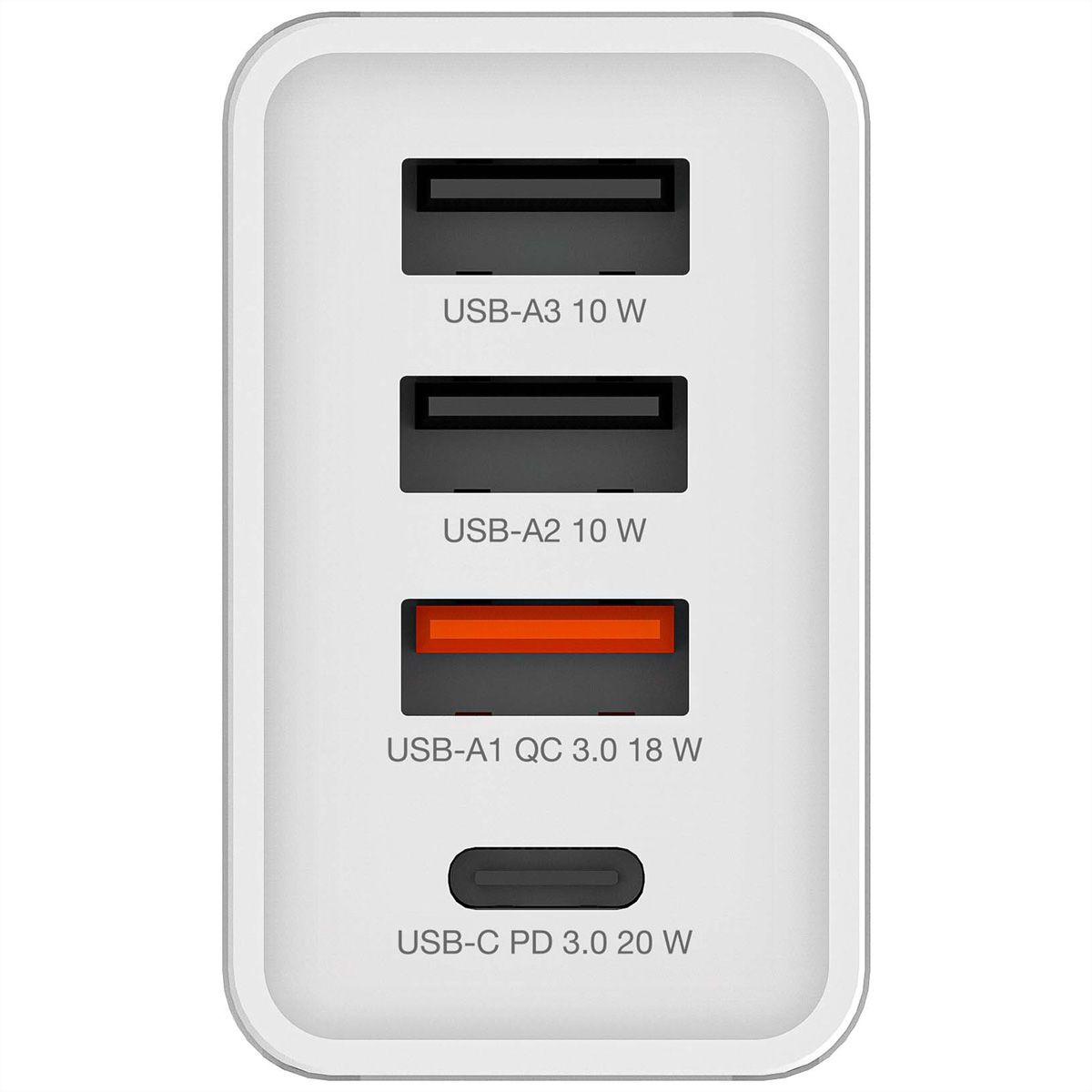 VERBATIM Ladeadapter 30W GaN weiß
