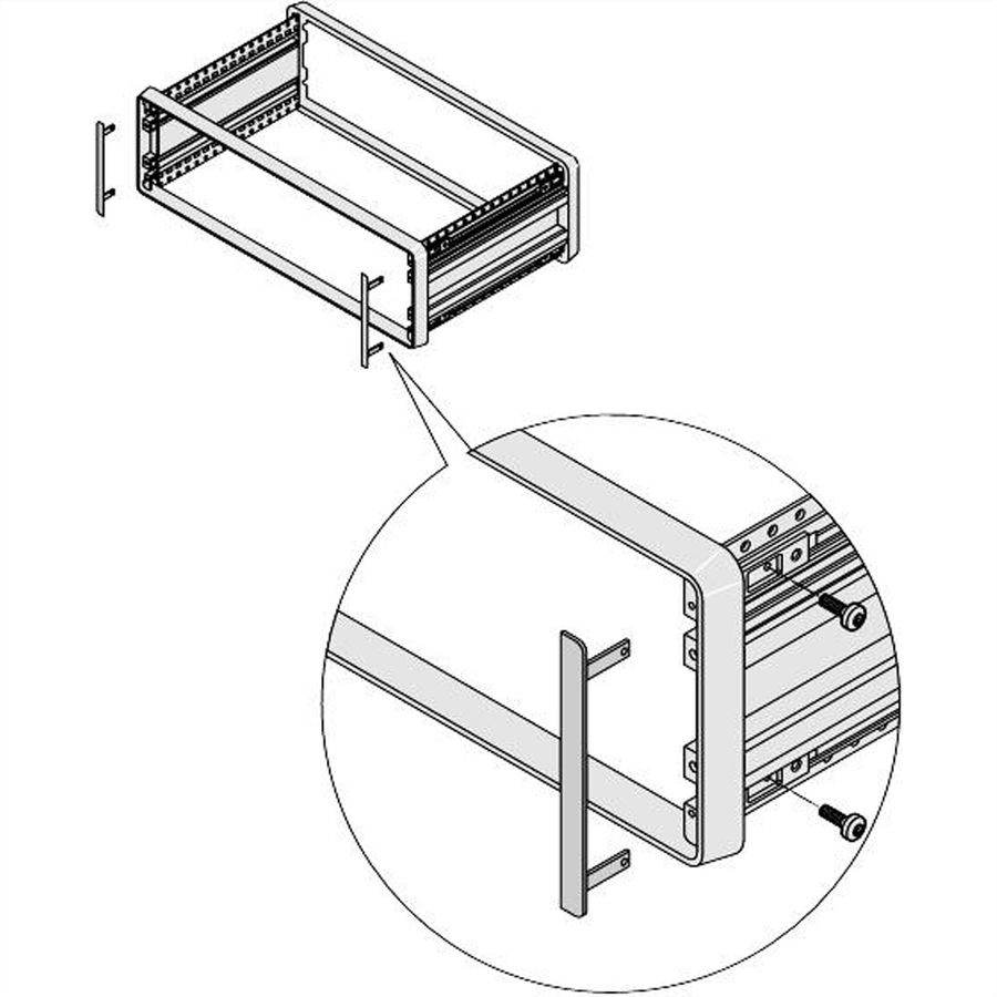 SCHROFF CompacPRO Opvulhoek, 4 HE