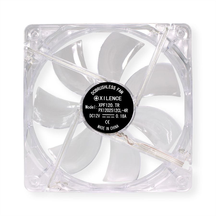 Xilence XPF120.TR 120mm Case Fan, red LED