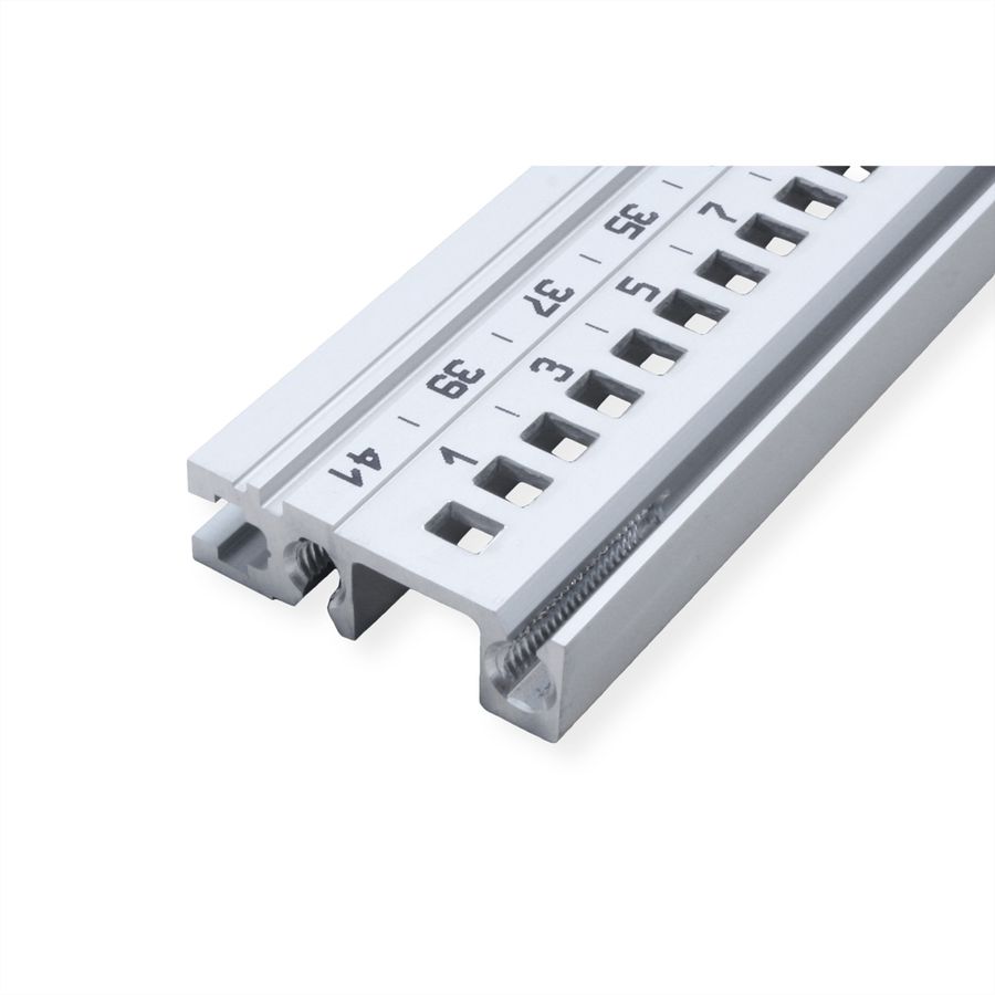 SCHROFF horizontale rail achter type H-ST, zwaar, standaard, 42 pk