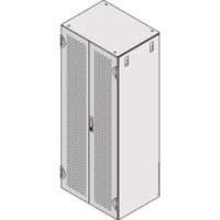 SCHROFF Varistar  Perforated Steel Door, IP 20, 3 Point Locking, 2000H 600W, RAL 7021